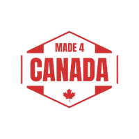 Made4Canada canada canadian true north red and white Sticker