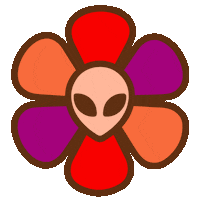 Flower Power Sticker by Cosmic Donut