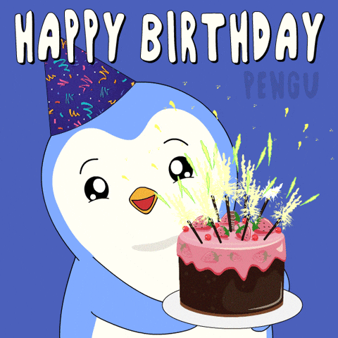 Happy Birthday Penguin GIF by Pudgy Penguins