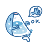 Whale Ok Sticker