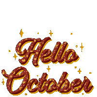 anna_shakhmina hello fall october hello october Sticker