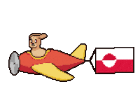 Flag Greenland Sticker by Abstract HotDogs
