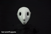 SerratoPuppets stopmotion mascara personaje dragonframe GIF