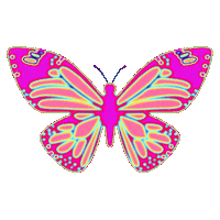 Glitch Butterfly Sticker by Dinaaaaaah