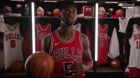 Excited Chicago Bulls GIF by NBC Sports Chicago