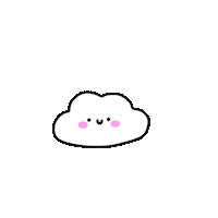 Happy Cloud Sticker by Nataliia Manych