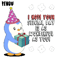 Happy Birthday Party Sticker by Pudgy Penguins