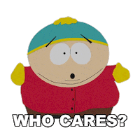 Who Cares Eric Cartman Sticker by South Park