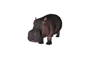 hungry hippo Sticker