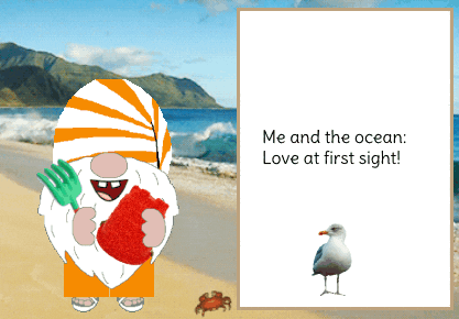 Summer Fun Gnome GIF