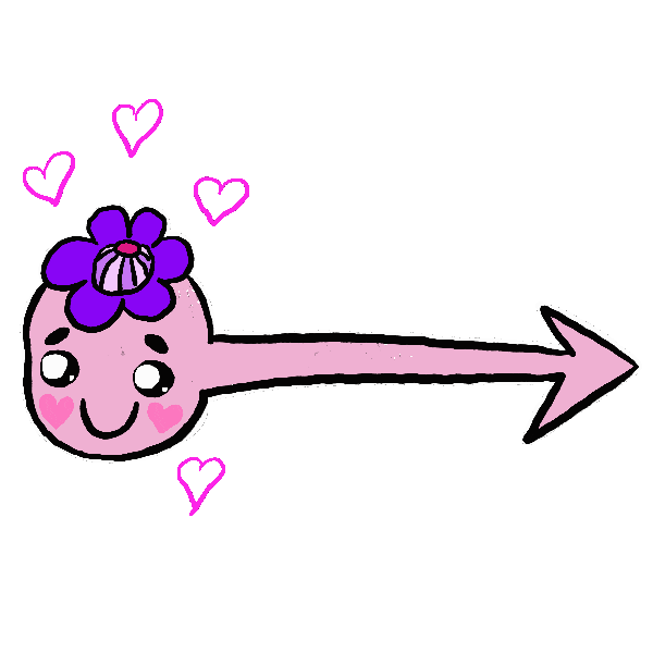 Flower Hearts Sticker