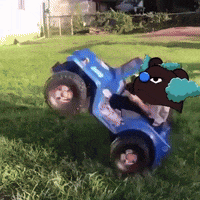Car Driving GIF by SuperRareBears