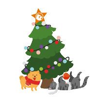 Christmas Sticker by Petzz Shop - Minik dostlarımıza
