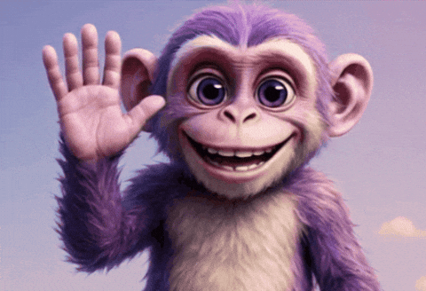 Primate Waving GIF by Tony Ciccone Photography
