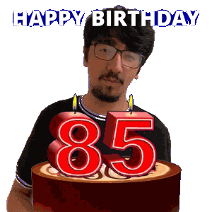 85Th Birthday Sticker