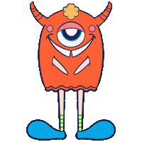 Happy Big Eye Sticker