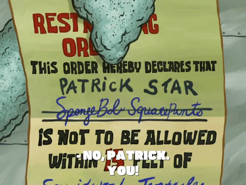 season 8 restraining spongebob GIF by SpongeBob SquarePants