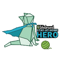 Cat Hero Sticker by SiteGround