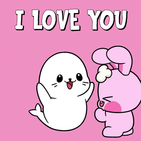 I Love You Hug GIF by Sappy Seals