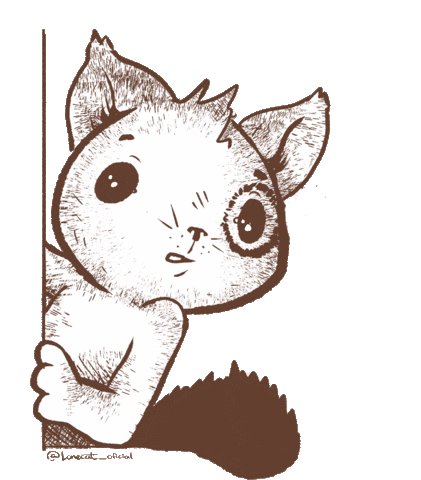 Scared Cat Sticker