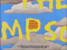 homer simpson car GIF
