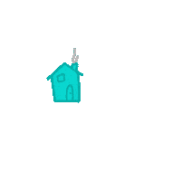 FNBO blue home house mortgage Sticker