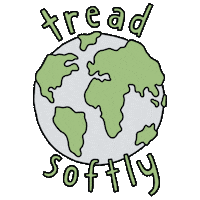 FloraFaunaAu green world vegan earth Sticker