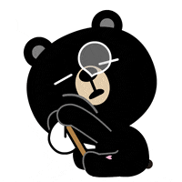 Gimcheon 곰 코코 졸림 코 GIF