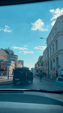 Driving France GIF