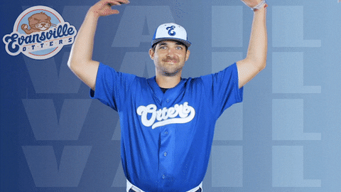 Stand Up Baseball GIF by Evansville Otters