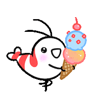Happy Ice Cream Sticker by pikaole