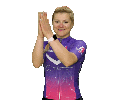 Cycling Claps Sticker by Loughborough Sport