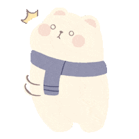 bymunbear blue bear shock adorable Sticker