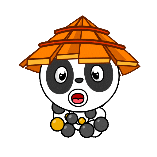 Panda Io Sticker by Imaginary Ones