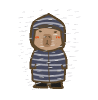 Angry Rain Sticker by yomoyeah