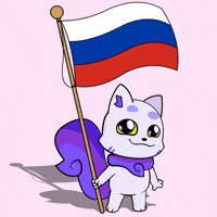 Russian Flag GIF by Lucky Kat Studios