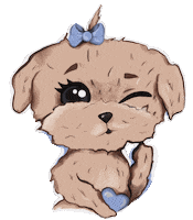 Dog Люблю Sticker