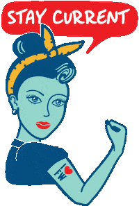 rosie the riveter women Sticker by Visit Fort Wayne