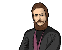 onaque pointing hero finger grammar Sticker