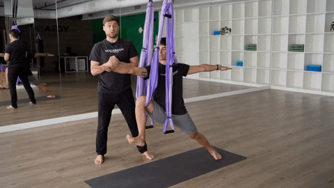 Training Yoga Trapeze GIF by YOGABODY