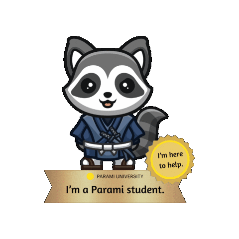 ParamiU giphygifmaker university support student Sticker