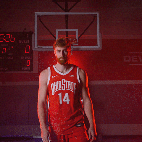 Basketball Noel GIF by Ohio State Athletics