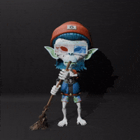 MoonApeLab clean up sweeping out of this world moonie GIF