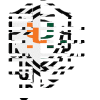 umcyber green orange miami cyber Sticker