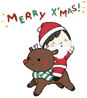 Happy Merry Christmas Sticker by whee