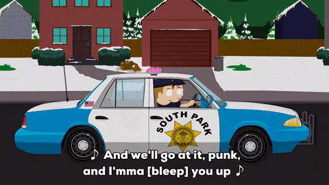 police looking back GIF by South Park 