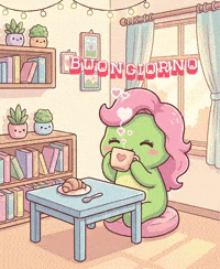 Cappuccino GIF by KuteCosmos | Home of Fruffy and 12 Kute Signs