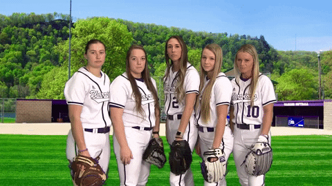 Warriors Softball GIF by WinonaStateATH