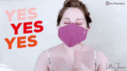 Mask Yes GIF by Lillee Jean