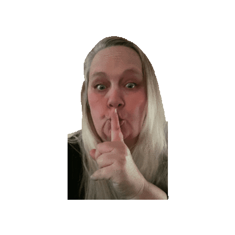 Silence Sticker by Essentially Pop